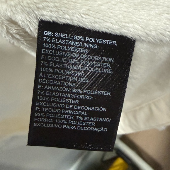 The North Face Shelbe Raschel Parka Long Jacket Full Zip Fleece Lined White L - Picture 10 of 14